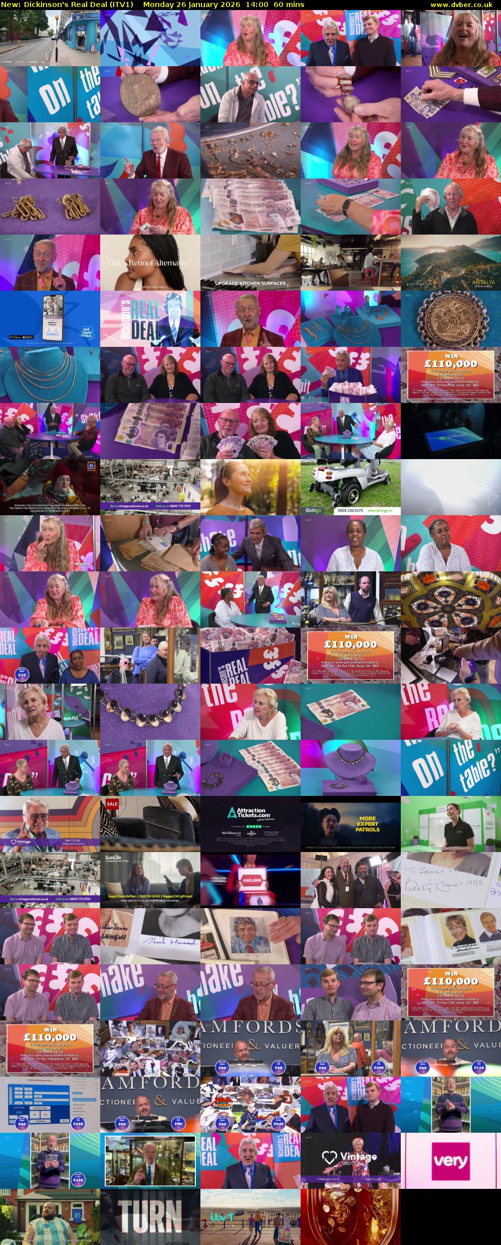 Dickinson's Real Deal (ITV1) Monday 26 January 2026 14:00 - 15:00