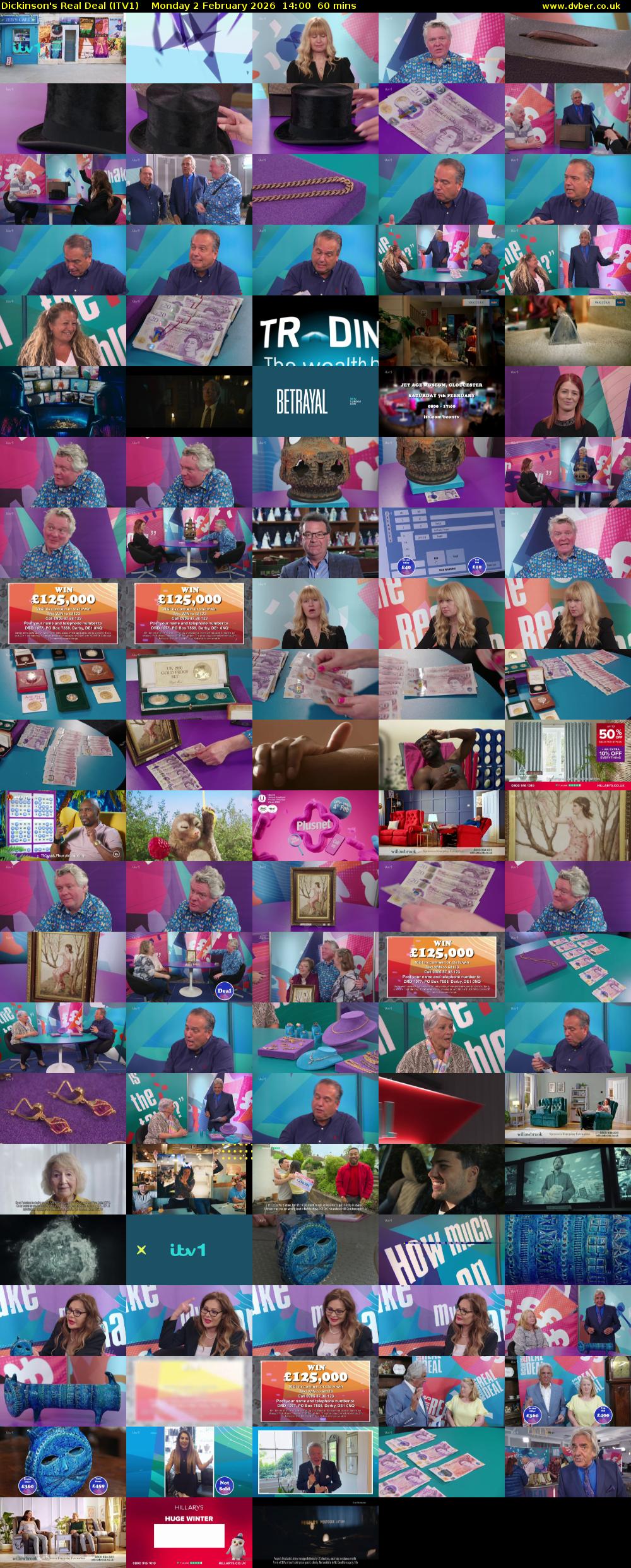 Dickinson's Real Deal (ITV1) Monday 2 February 2026 14:00 - 15:00