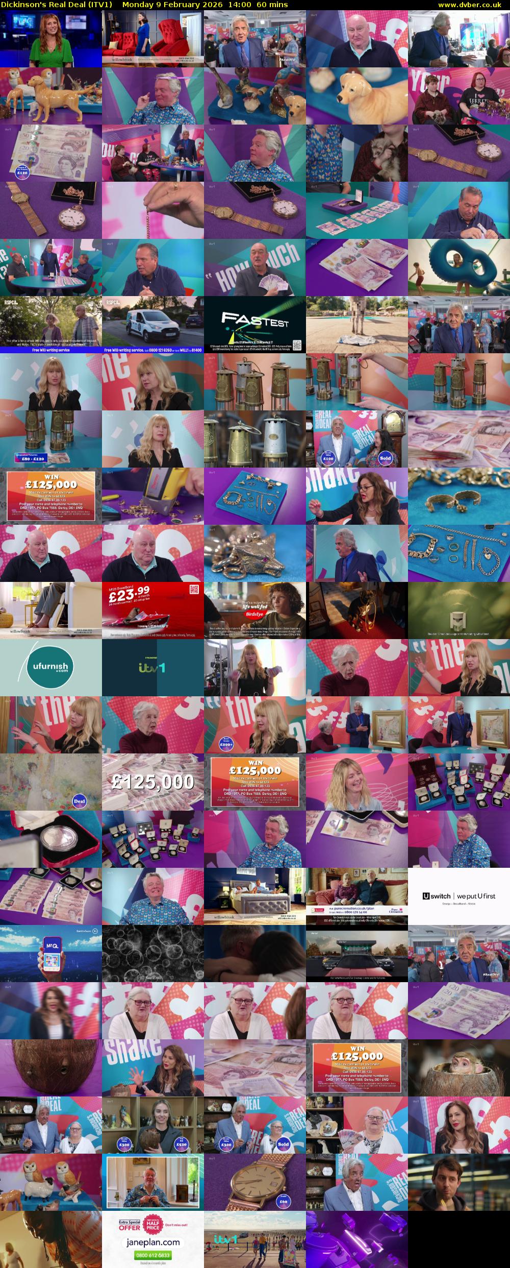 Dickinson's Real Deal (ITV1) Monday 9 February 2026 14:00 - 15:00