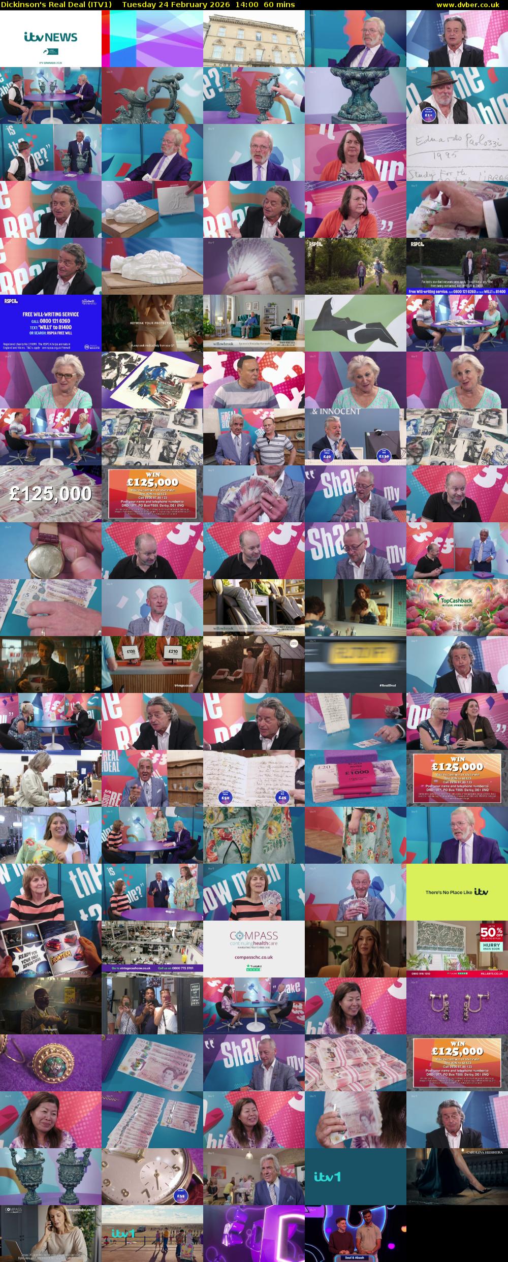 Dickinson's Real Deal (ITV1) Tuesday 24 February 2026 14:00 - 15:00