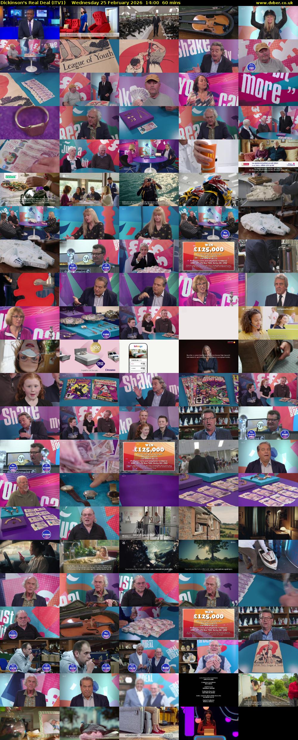 Dickinson's Real Deal (ITV1) Wednesday 25 February 2026 14:00 - 15:00