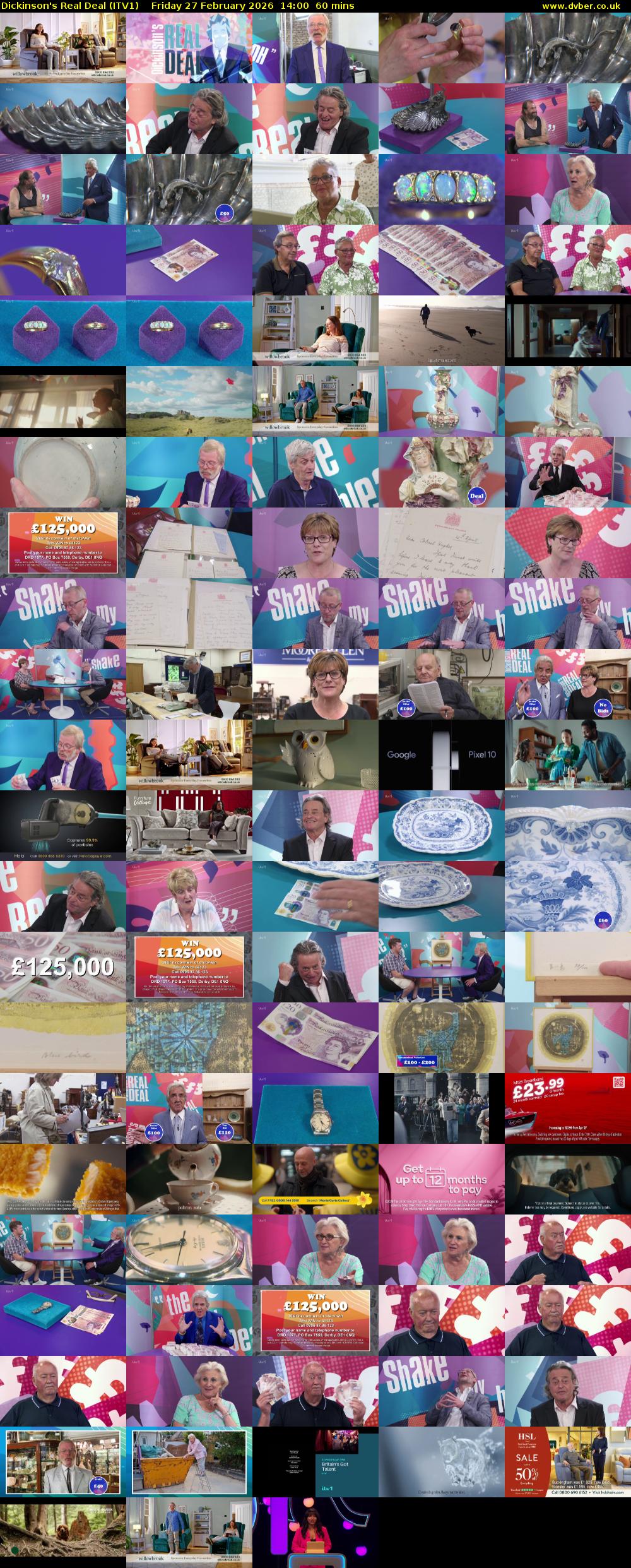 Dickinson's Real Deal (ITV1) Friday 27 February 2026 14:00 - 15:00