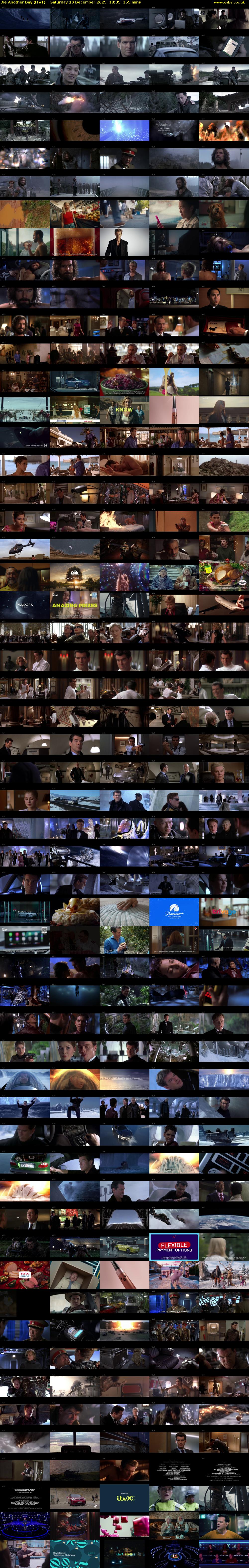 Die Another Day (ITV1) Saturday 20 December 2025 18:35 - 21:10
