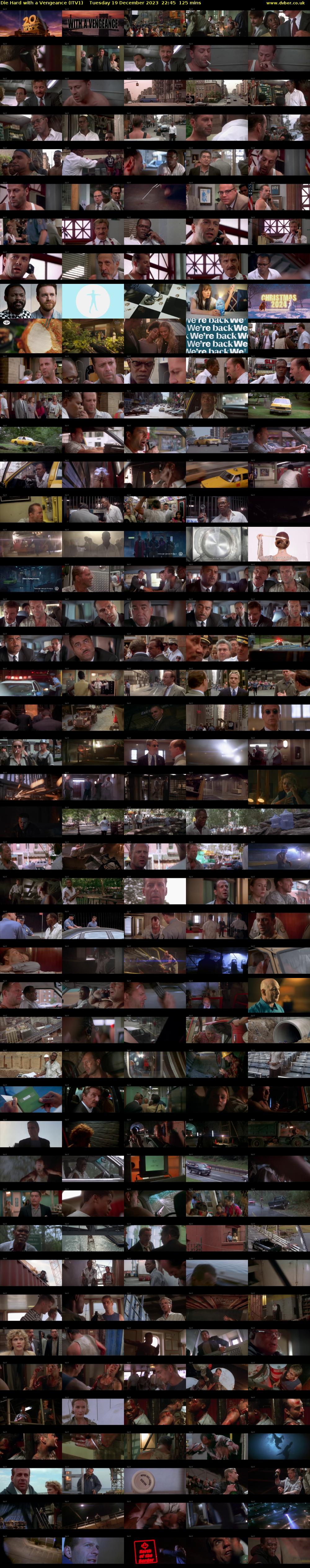 Die Hard with a Vengeance (ITV1) Tuesday 19 December 2023 22:45 - 00:50