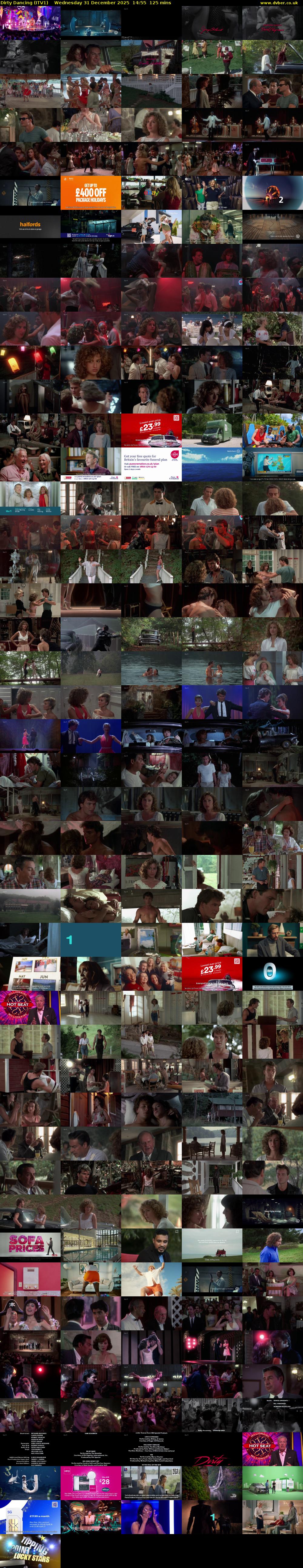 Dirty Dancing (ITV1) Wednesday 31 December 2025 14:55 - 17:00