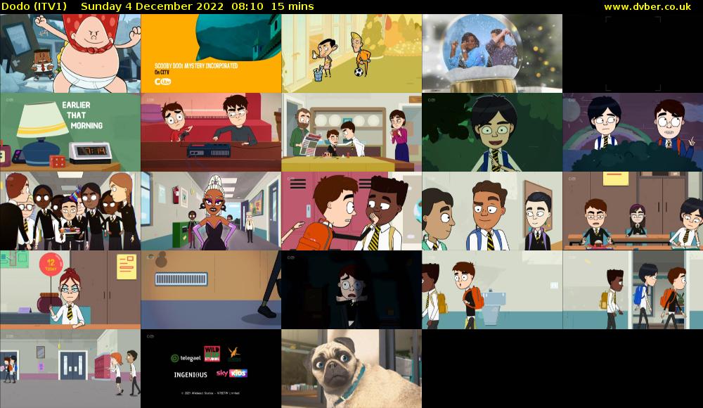 Dodo (ITV1) Sunday 4 December 2022 08:10 - 08:25