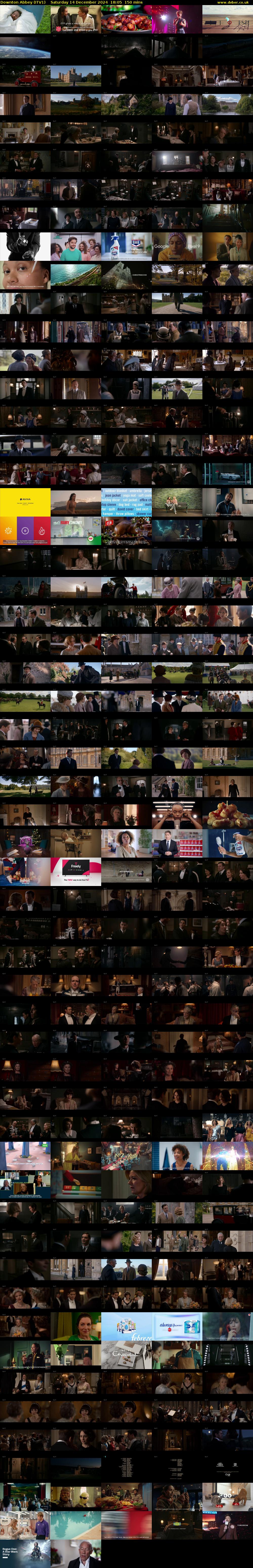 Downton Abbey (ITV1) Saturday 14 December 2024 18:05 - 20:35