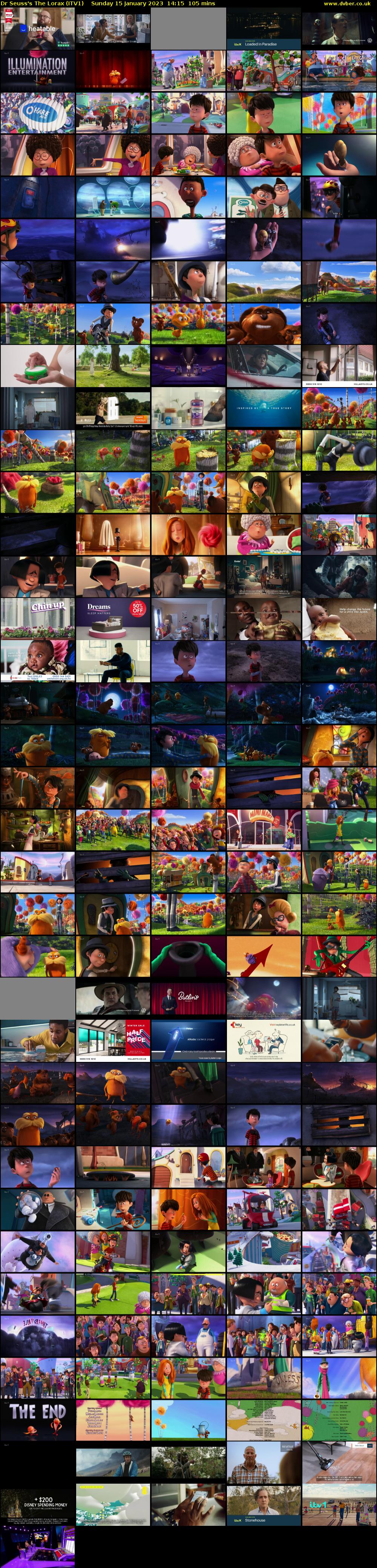 Dr Seuss's The Lorax (ITV1) Sunday 15 January 2023 14:15 - 16:00