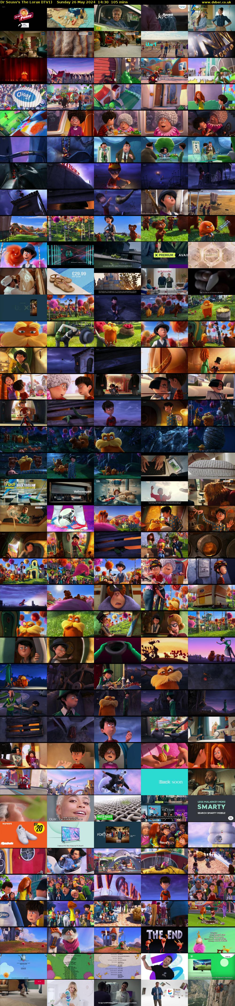 Dr Seuss's The Lorax (ITV1) Sunday 26 May 2024 14:30 - 16:15