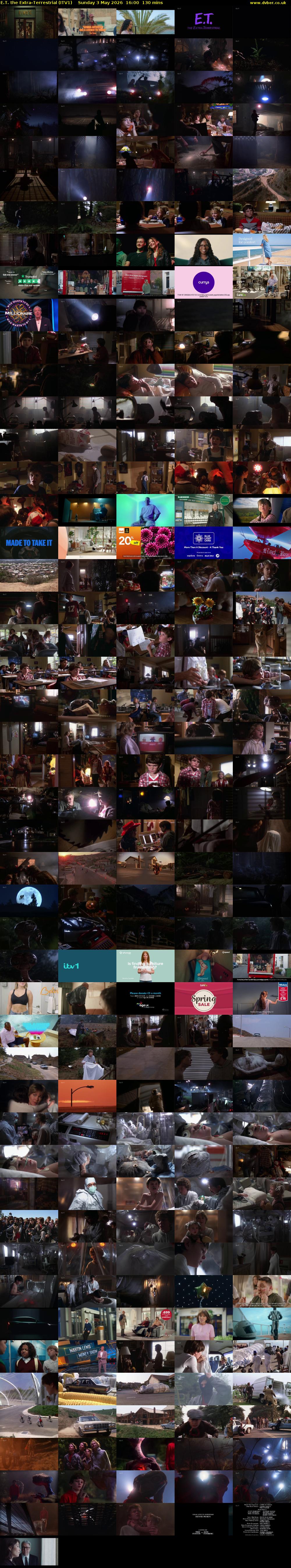 E.T. The Extra-Terrestrial (ITV1) Sunday 3 May 2026 16:00 - 18:10