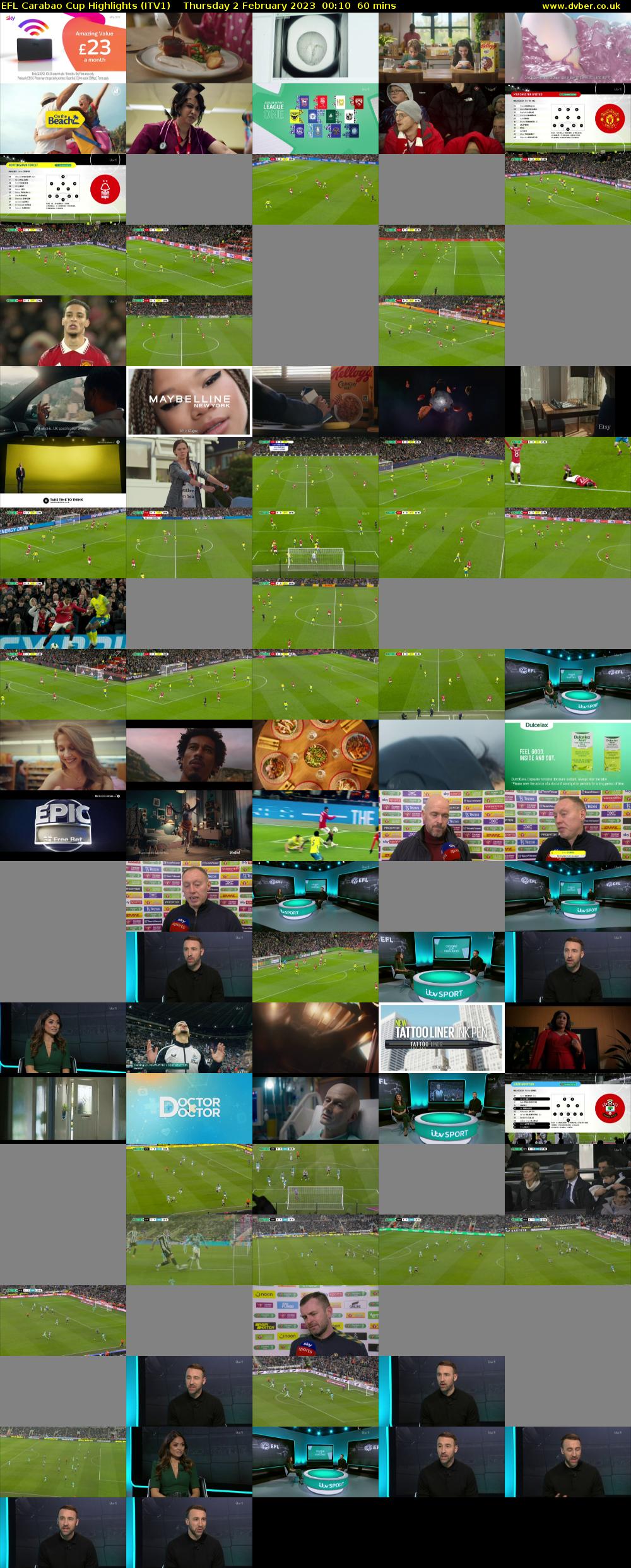 EFL Carabao Cup Highlights (ITV1) Thursday 2 February 2023 00:10 - 01:10