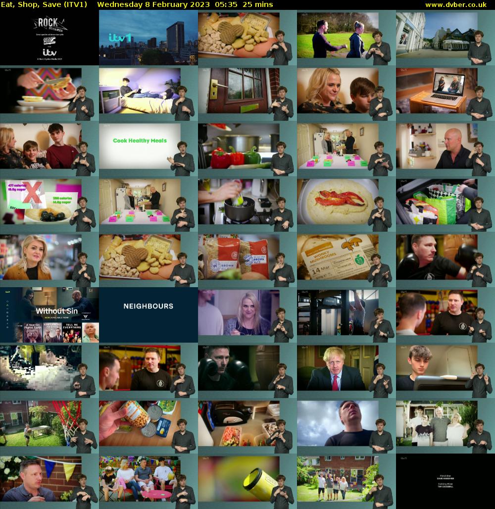 Eat, Shop, Save (ITV1) Wednesday 8 February 2023 05:35 - 06:00