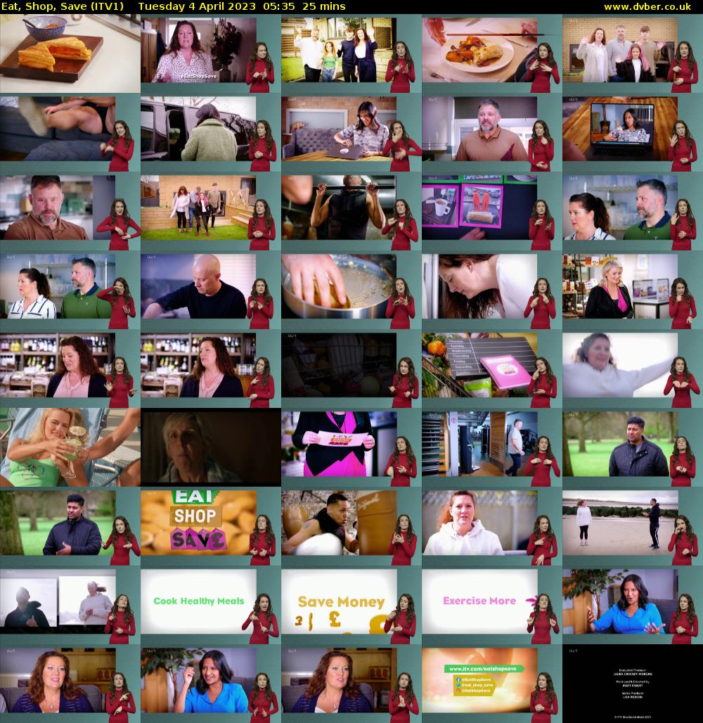 Eat, Shop, Save (ITV1) Tuesday 4 April 2023 05:35 - 06:00