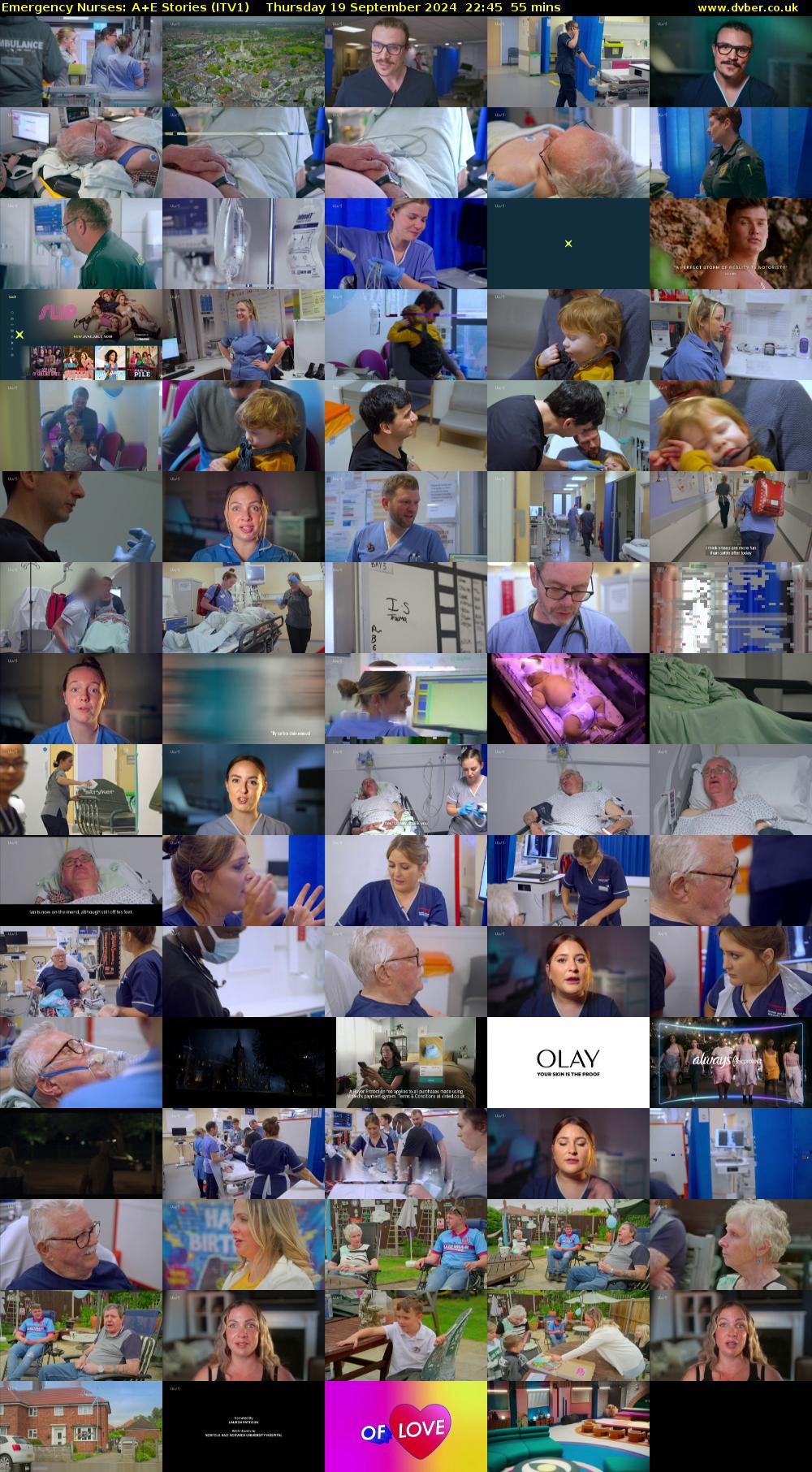 Emergency Nurses: A+E Stories (ITV1) Thursday 19 September 2024 22:45 - 23:40