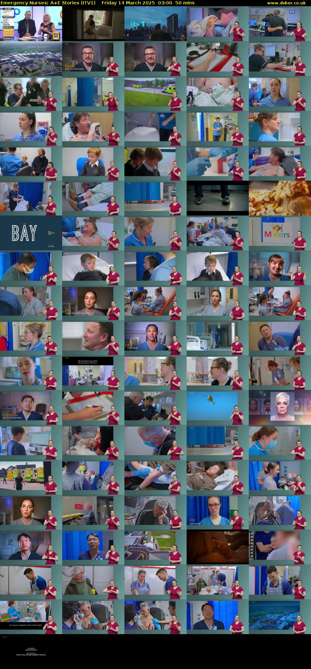 Emergency Nurses: A+E Stories (ITV1) Friday 14 March 2025 03:00 - 03:50