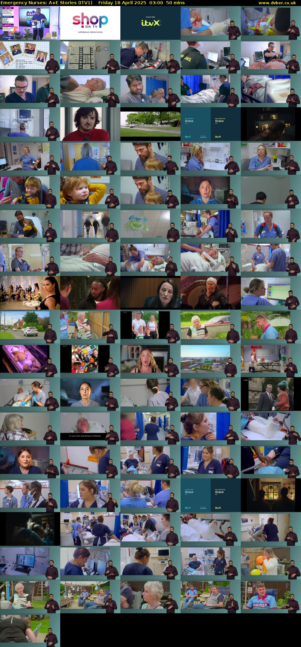 Emergency Nurses: A+E Stories (ITV1) Friday 18 April 2025 03:00 - 03:50