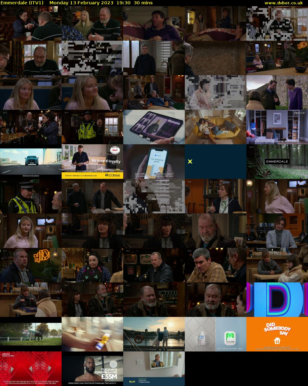 Emmerdale (ITV1) Monday 13 February 2023 19:30 - 20:00