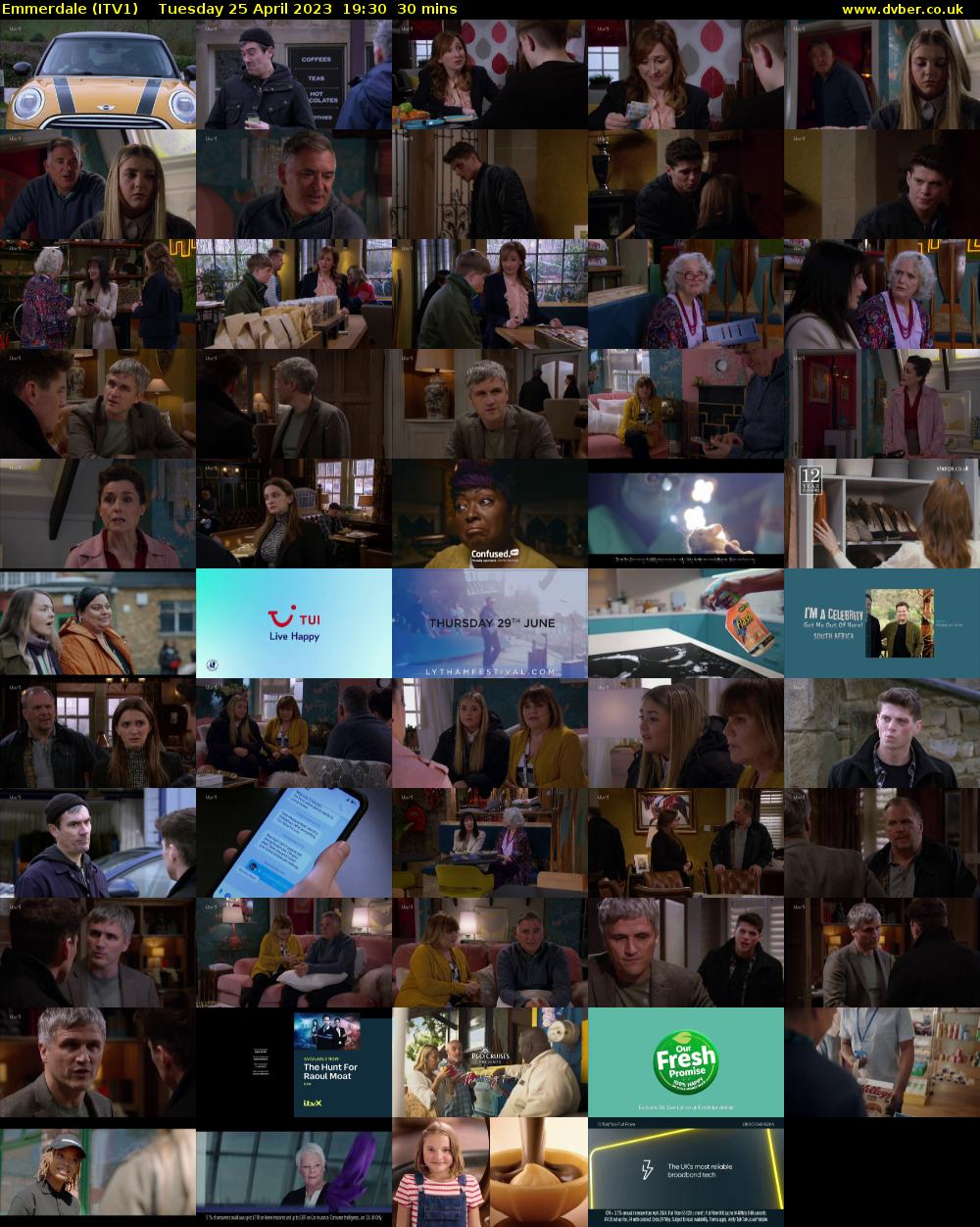 Emmerdale (ITV1) Tuesday 25 April 2023 19:30 - 20:00