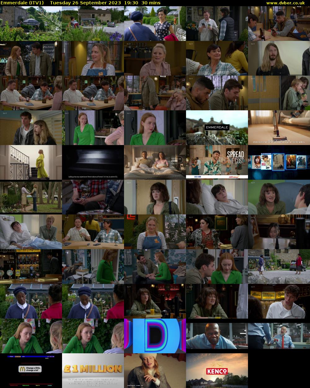 Emmerdale (ITV1) Tuesday 26 September 2023 19:30 - 20:00