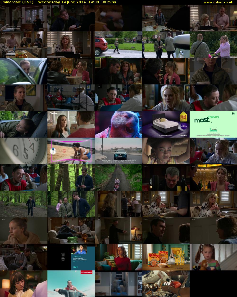Emmerdale (ITV1) Wednesday 19 June 2024 19:30 - 20:00
