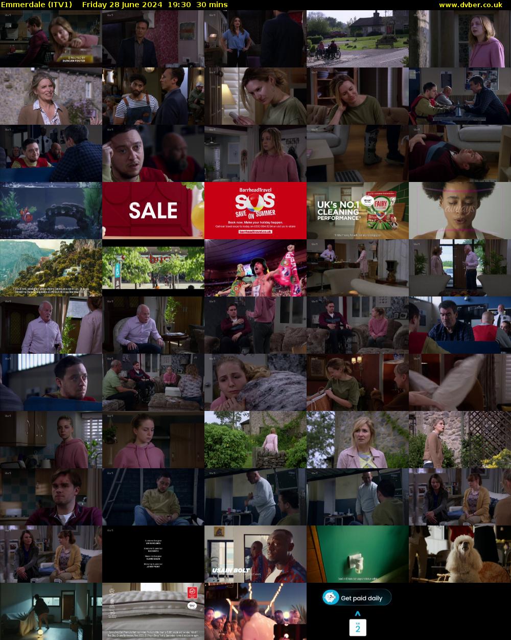 Emmerdale (ITV1) Friday 28 June 2024 19:30 - 20:00