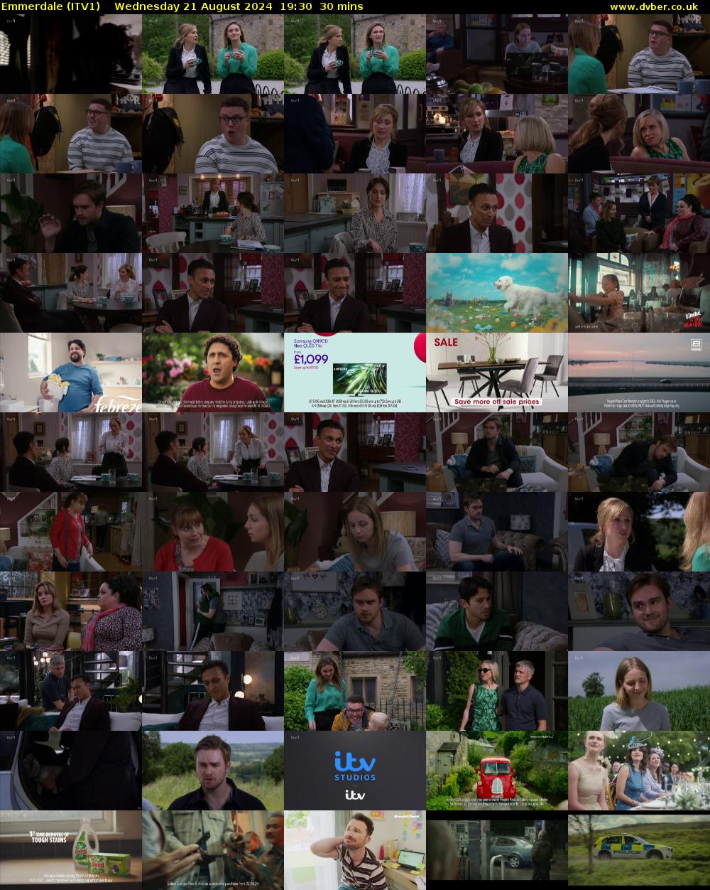 Emmerdale (ITV1) Wednesday 21 August 2024 19:30 - 20:00