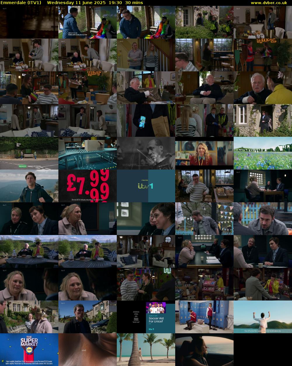 Emmerdale (ITV1) Wednesday 11 June 2025 19:30 - 20:00