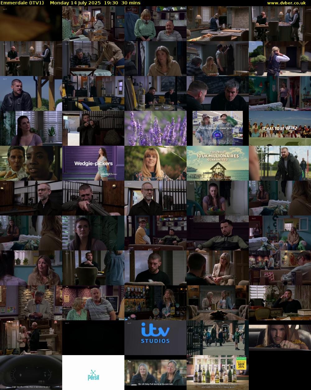 Emmerdale (ITV1) Monday 14 July 2025 19:30 - 20:00