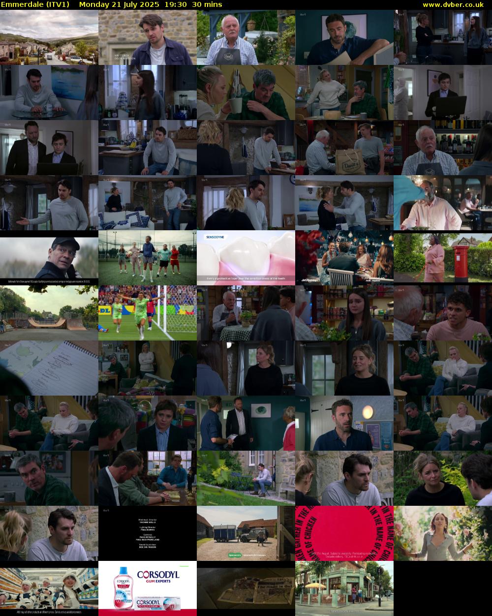 Emmerdale (ITV1) Monday 21 July 2025 19:30 - 20:00
