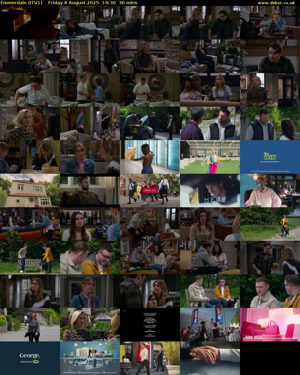 Emmerdale (ITV1) Friday 8 August 2025 19:30 - 20:00