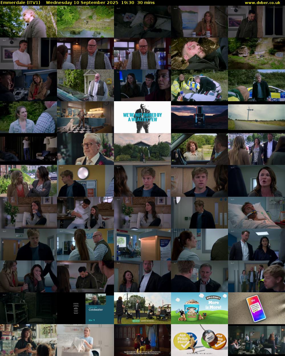 Emmerdale (ITV1) Wednesday 10 September 2025 19:30 - 20:00
