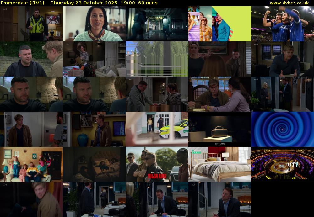 Emmerdale (ITV1) Thursday 23 October 2025 19:00 - 20:00