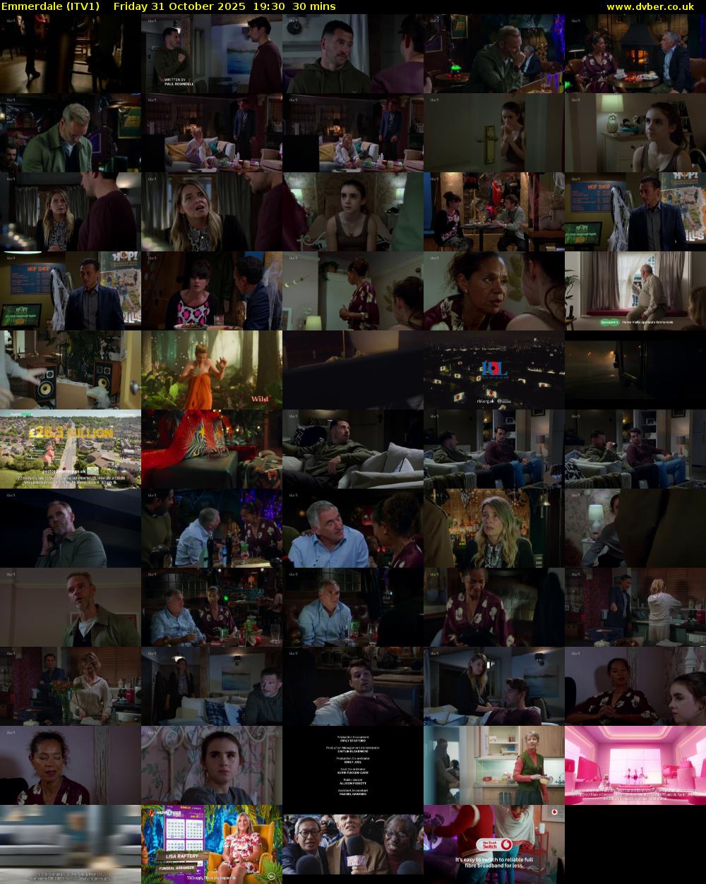 Emmerdale (ITV1) Friday 31 October 2025 19:30 - 20:00