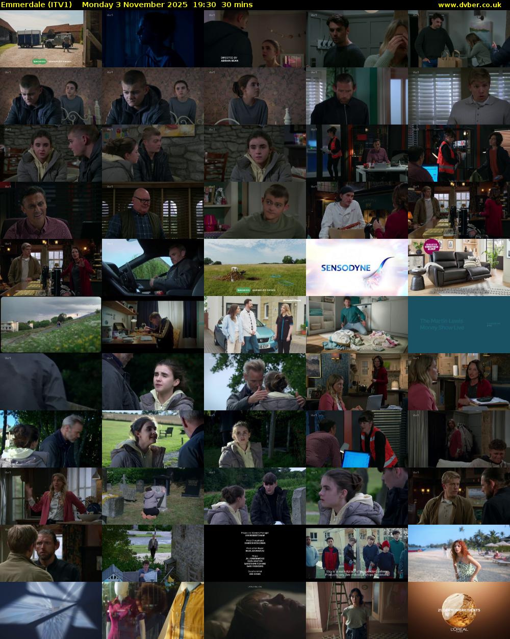 Emmerdale (ITV1) Monday 3 November 2025 19:30 - 20:00