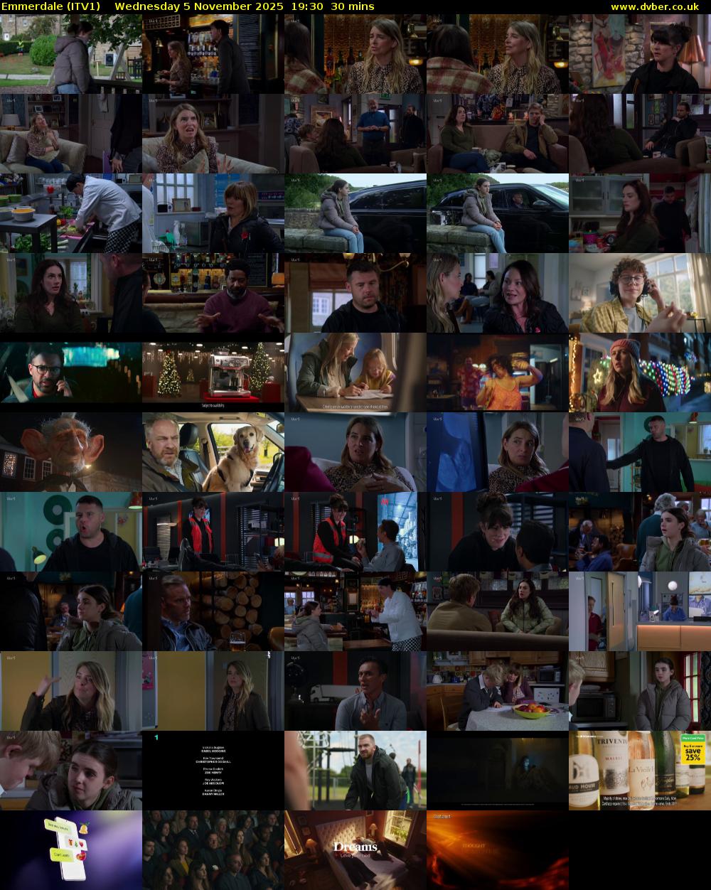 Emmerdale (ITV1) Wednesday 5 November 2025 19:30 - 20:00