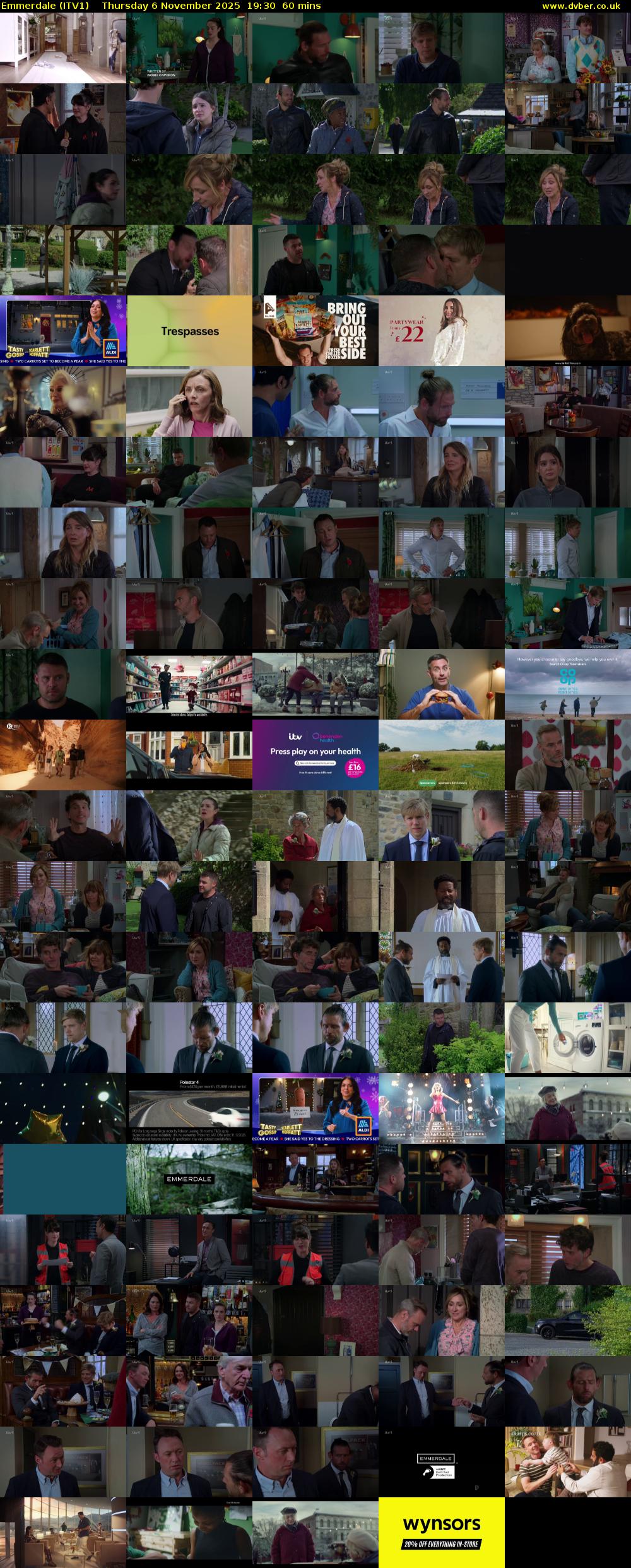 Emmerdale (ITV1) Thursday 6 November 2025 19:30 - 20:30