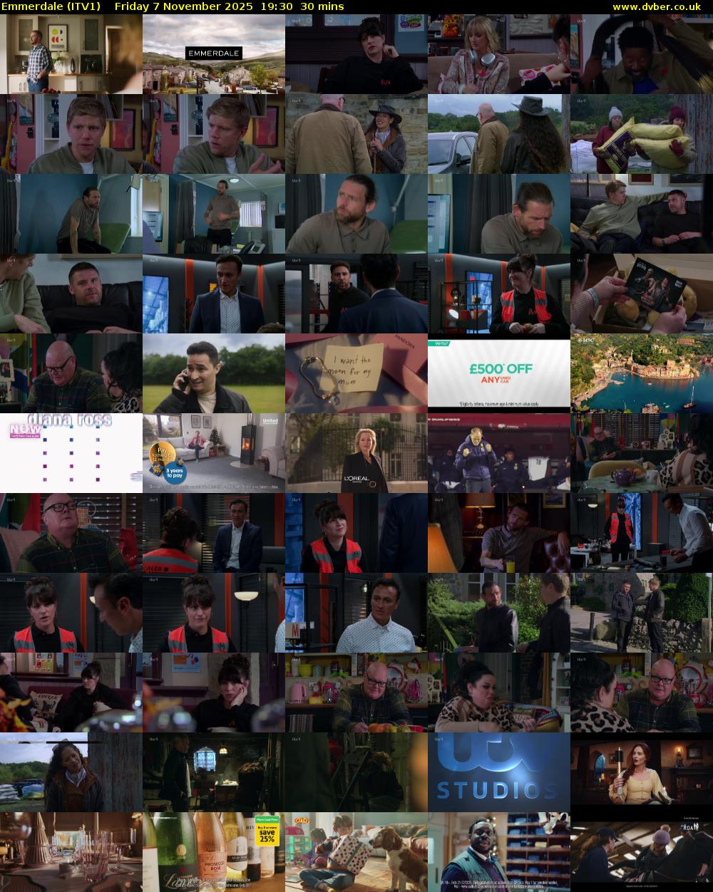 Emmerdale (ITV1) Friday 7 November 2025 19:30 - 20:00