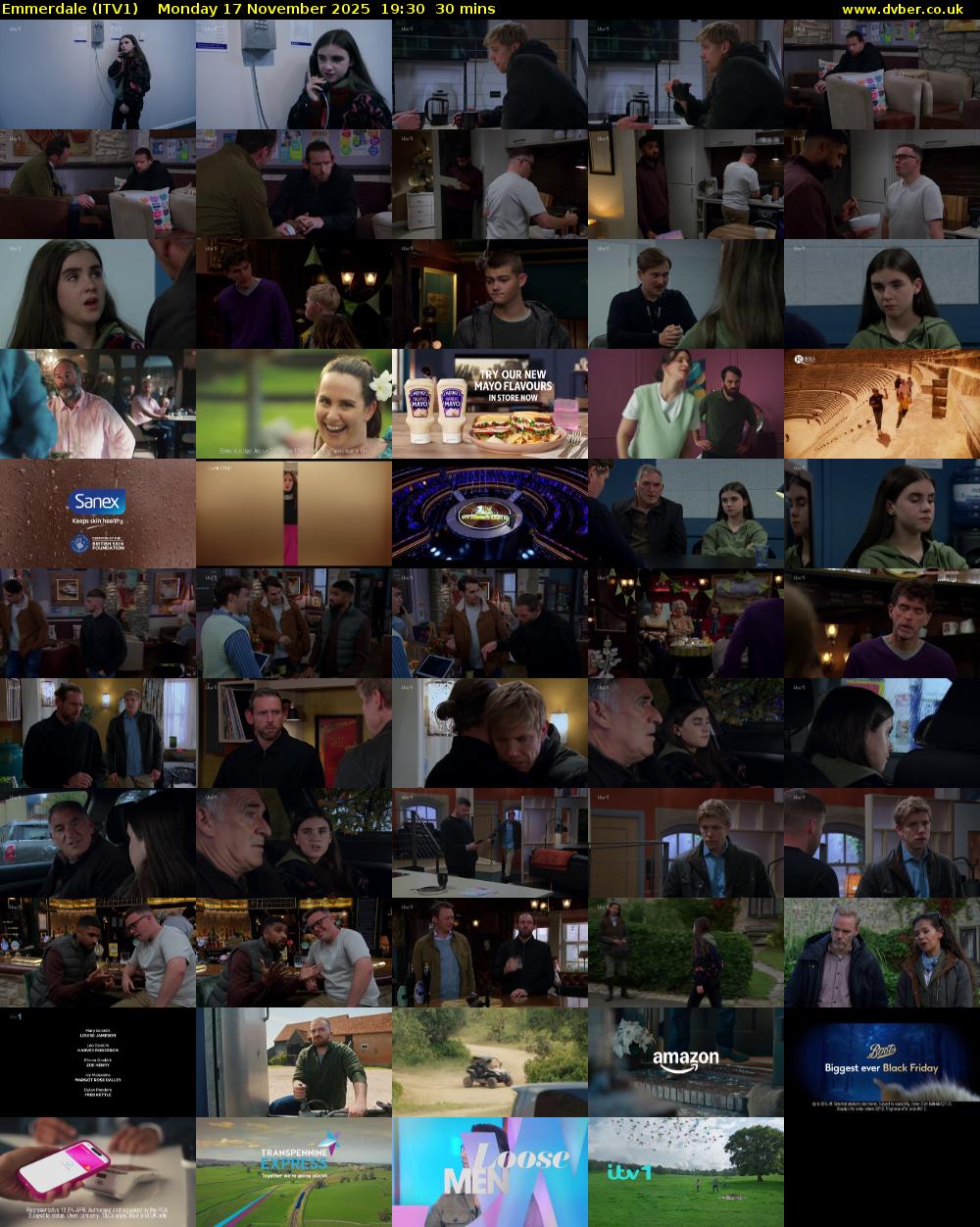 Emmerdale (ITV1) Monday 17 November 2025 19:30 - 20:00