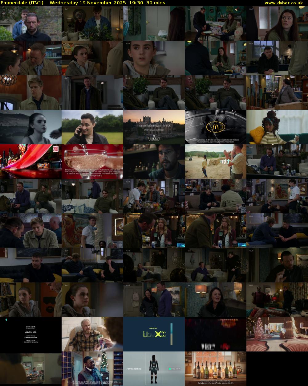 Emmerdale (ITV1) Wednesday 19 November 2025 19:30 - 20:00