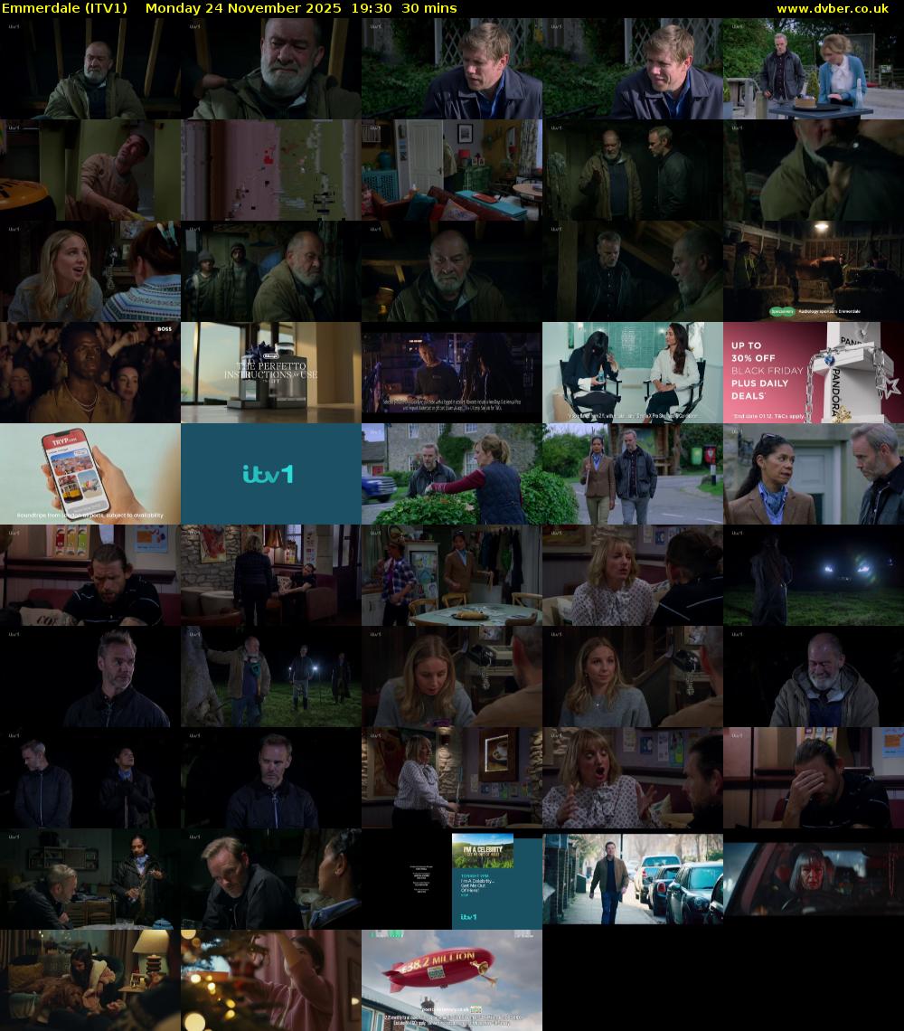 Emmerdale (ITV1) Monday 24 November 2025 19:30 - 20:00