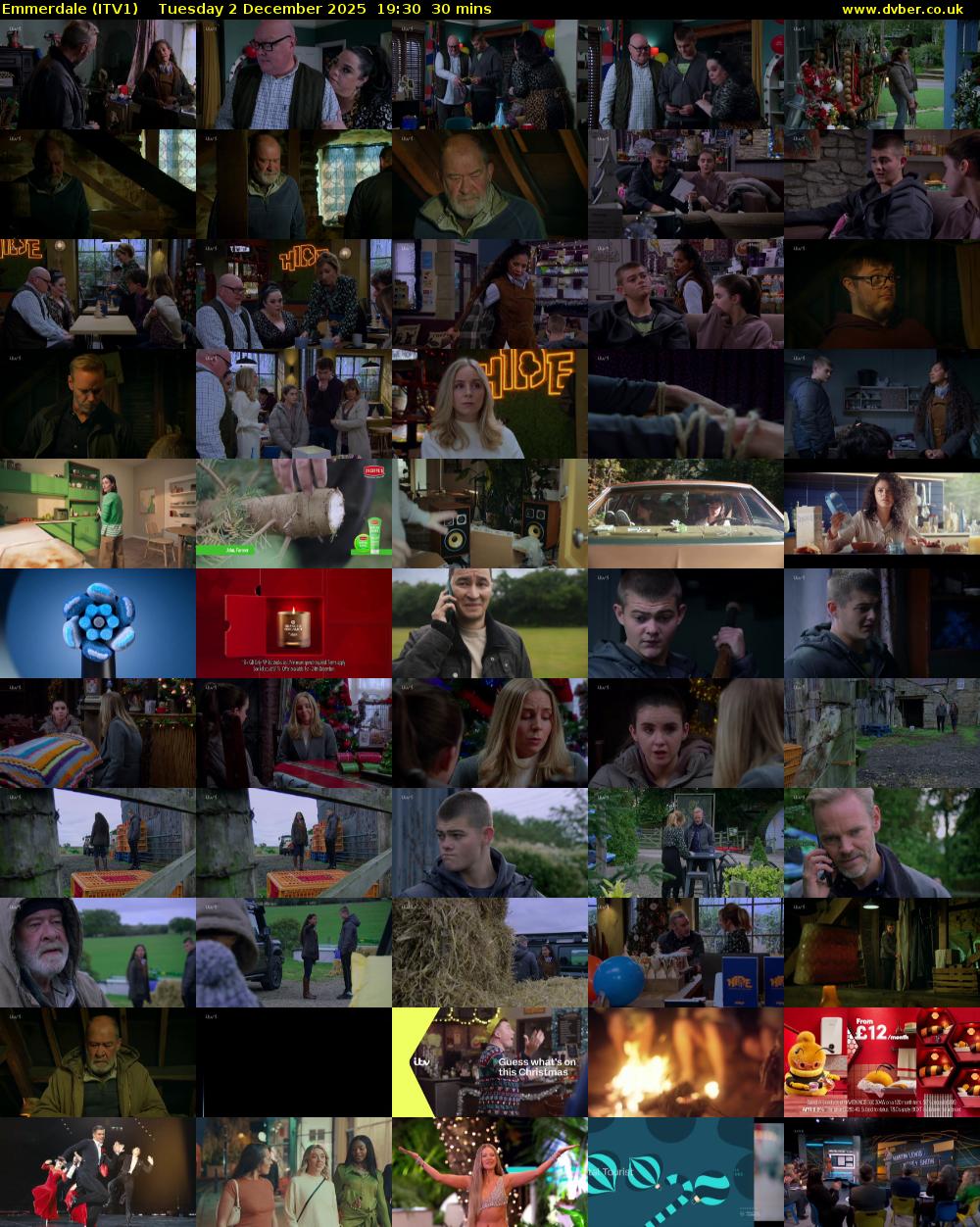 Emmerdale (ITV1) Tuesday 2 December 2025 19:30 - 20:00