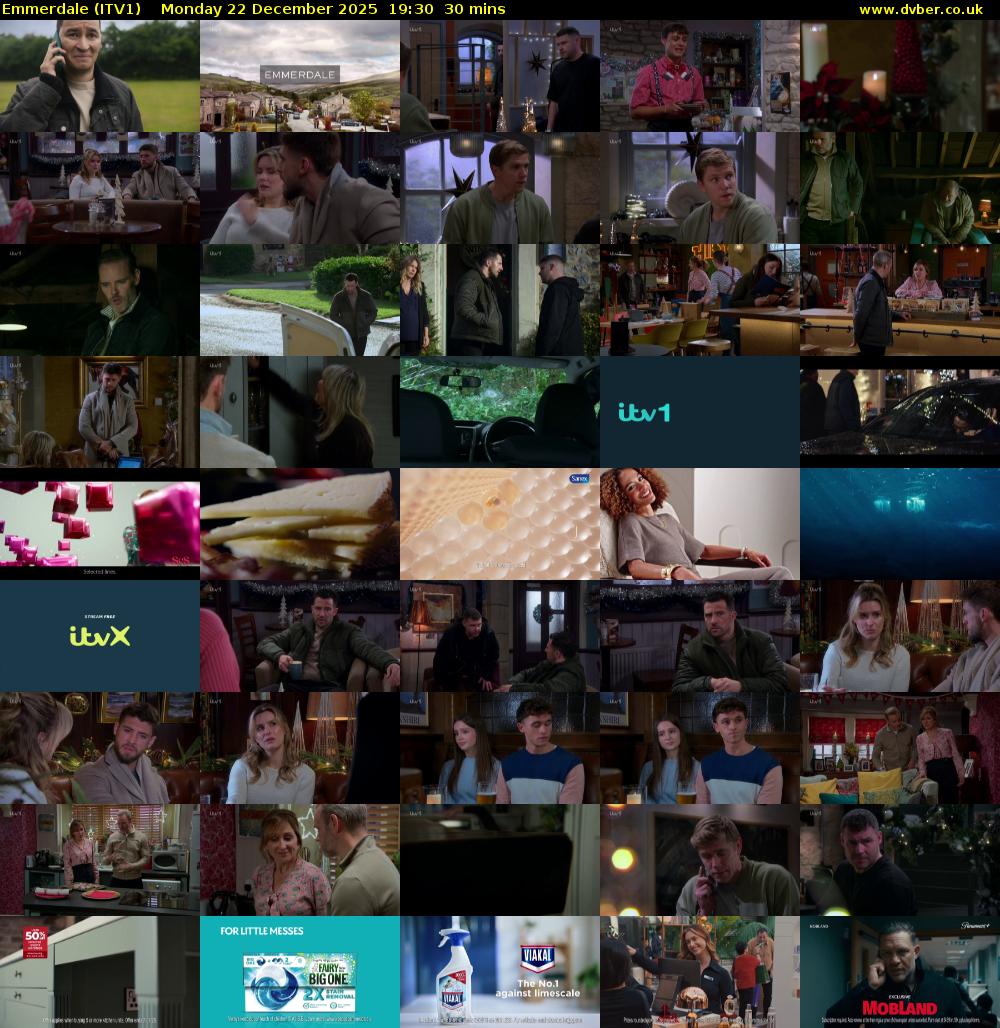 Emmerdale (ITV1) Monday 22 December 2025 19:30 - 20:00