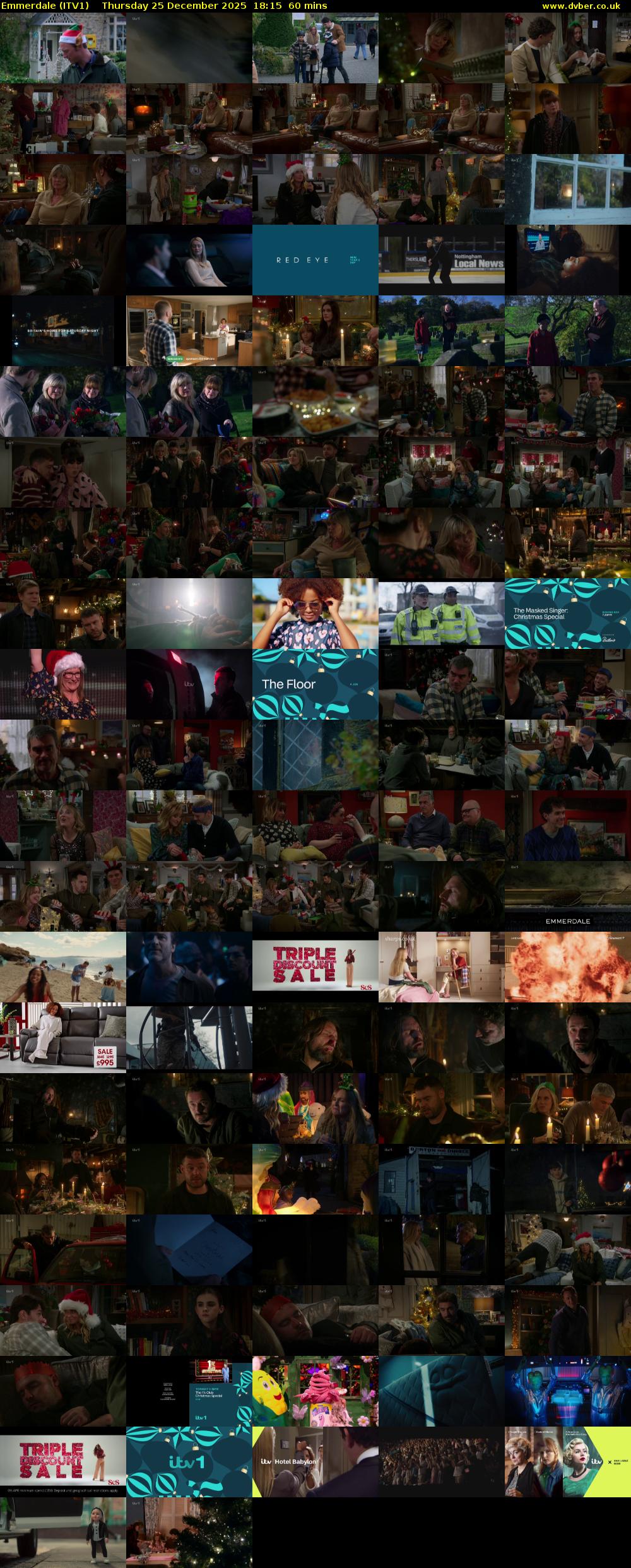 Emmerdale (ITV1) Thursday 25 December 2025 18:15 - 19:15