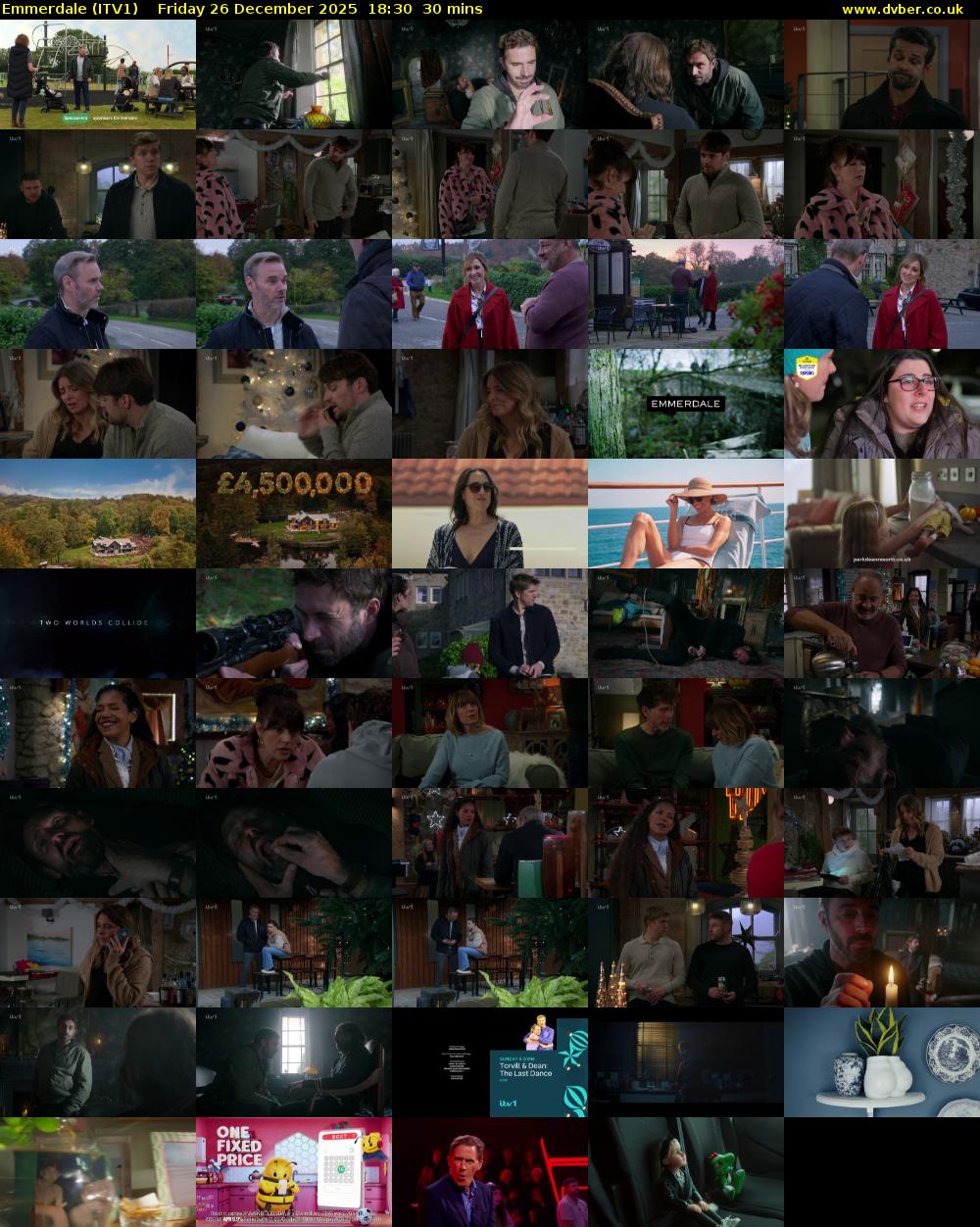 Emmerdale (ITV1) Friday 26 December 2025 18:30 - 19:00