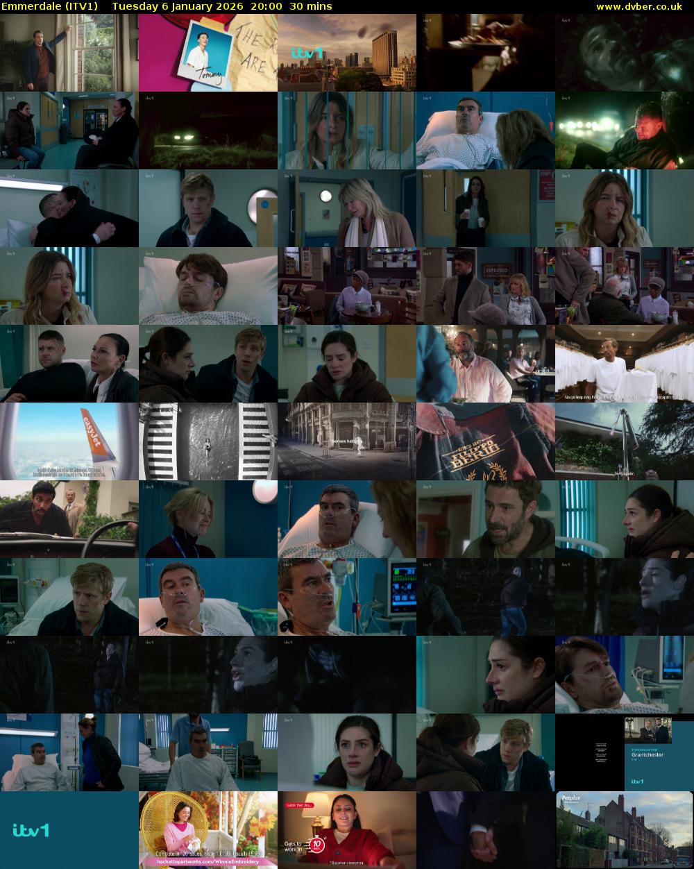 Emmerdale (ITV1) Tuesday 6 January 2026 20:00 - 20:30