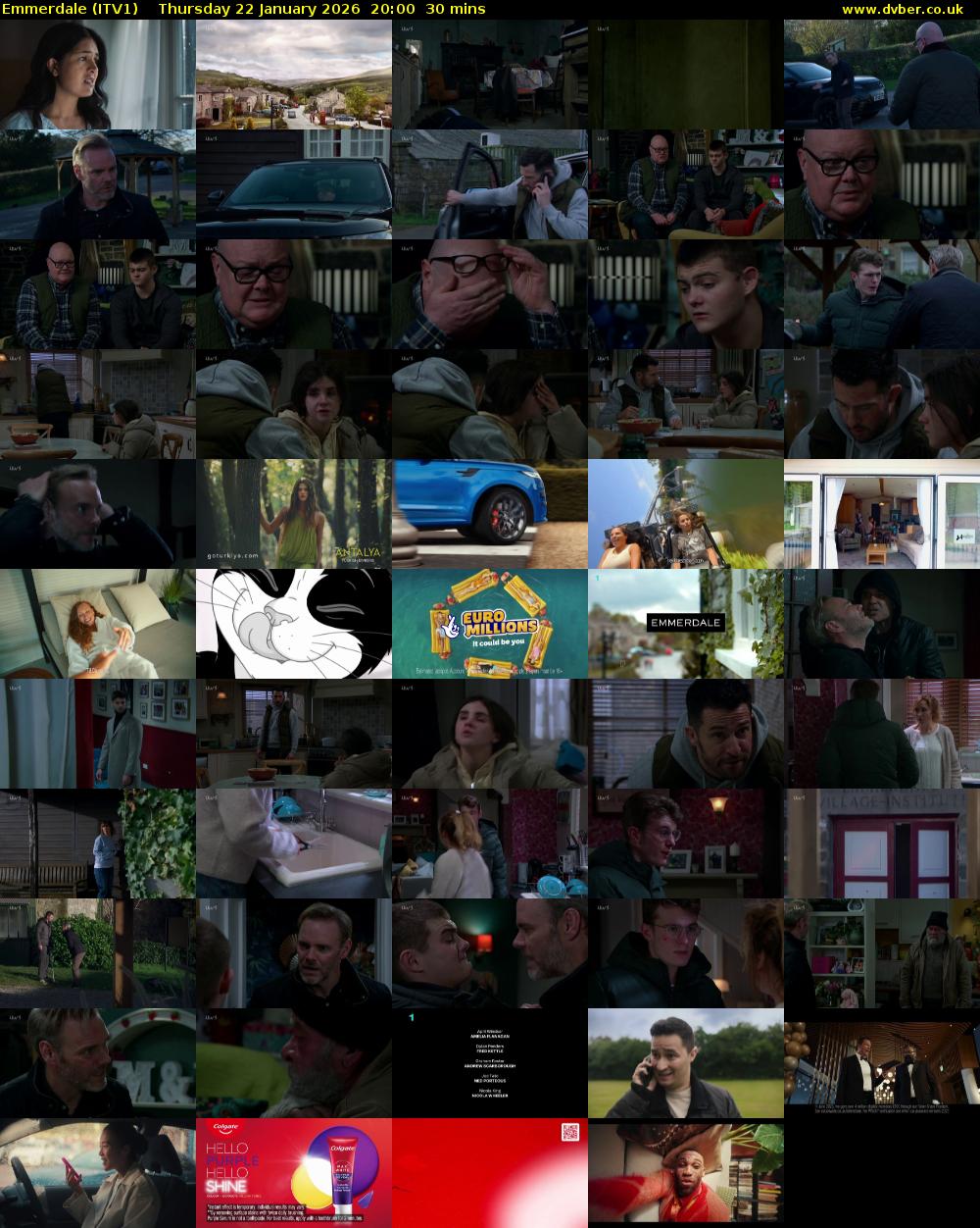 Emmerdale (ITV1) Thursday 22 January 2026 20:00 - 20:30