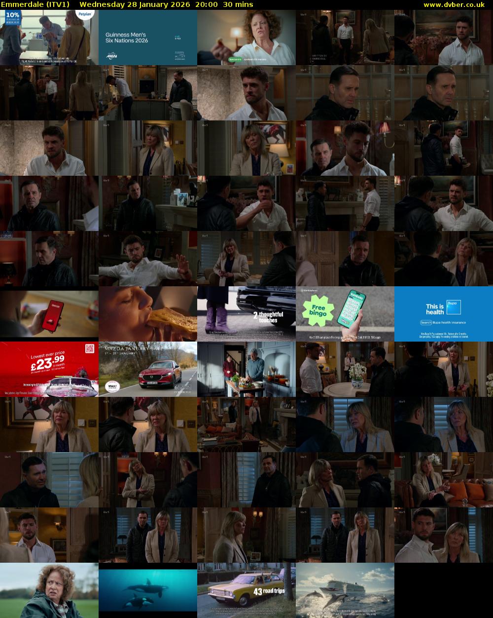 Emmerdale (ITV1) Wednesday 28 January 2026 20:00 - 20:30