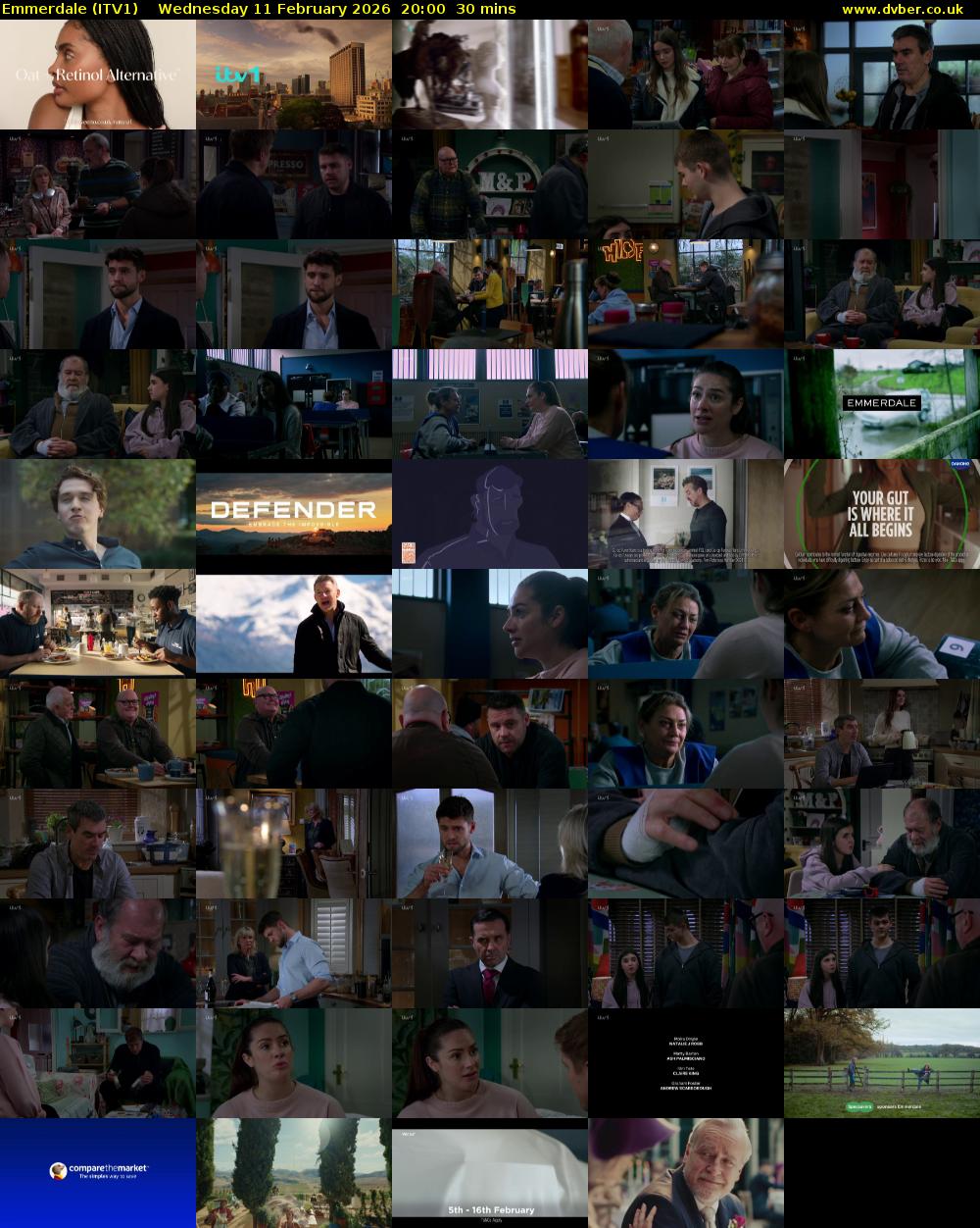 Emmerdale (ITV1) Wednesday 11 February 2026 20:00 - 20:30
