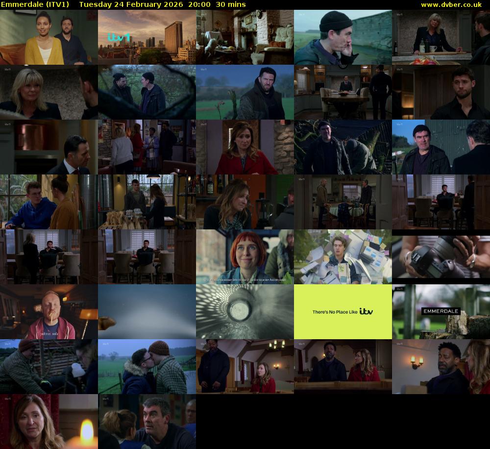 Emmerdale (ITV1) Tuesday 24 February 2026 20:00 - 20:30