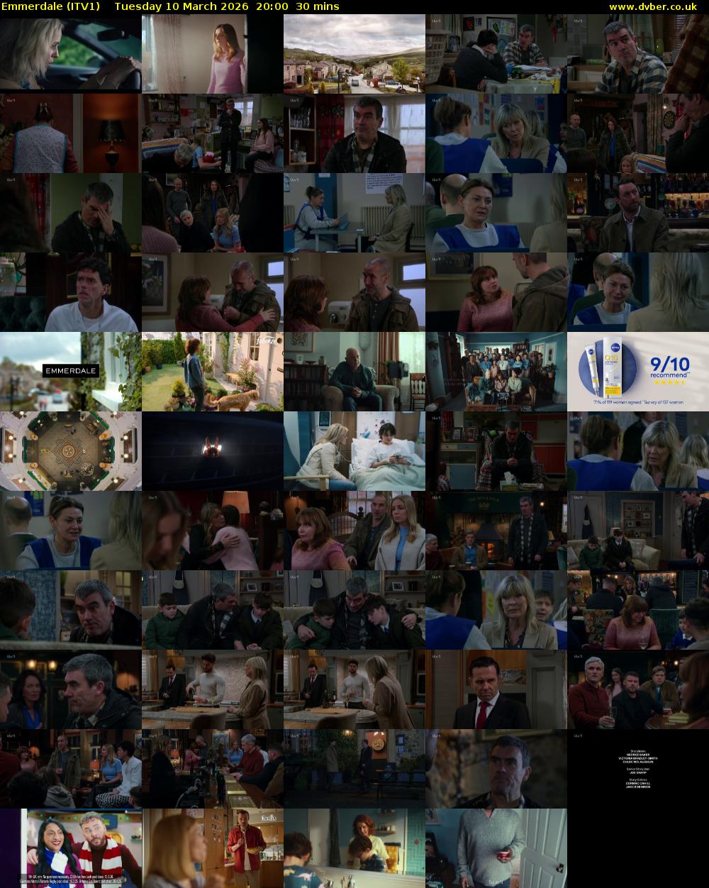 Emmerdale (ITV1) Tuesday 10 March 2026 20:00 - 20:30